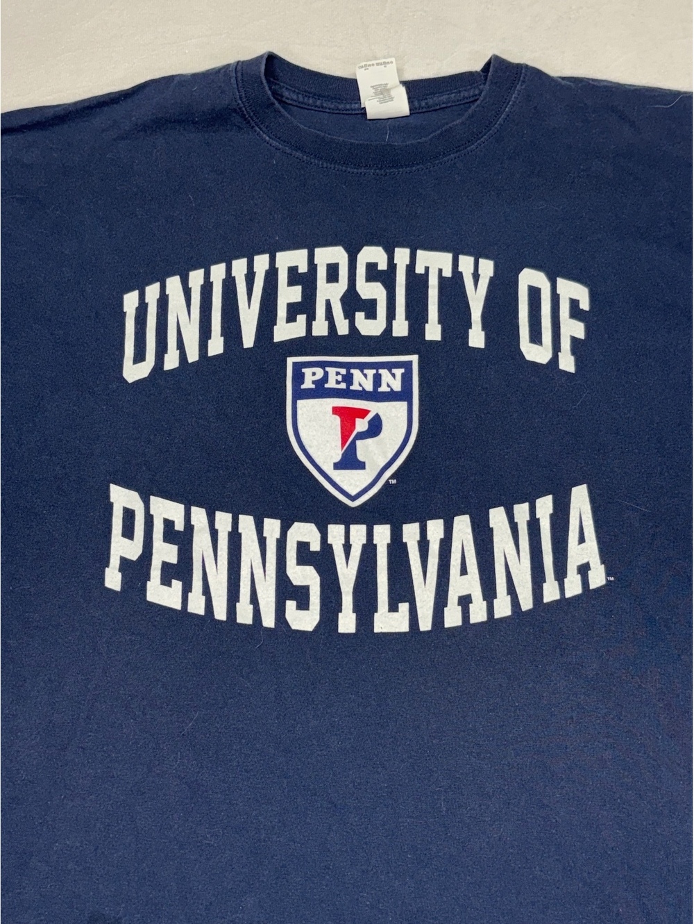 Gildan Navy University of Pennsylvania 2XL Heavy Cotton T-Shirt